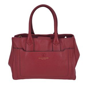 Marc Jacobs Empire City Red Leather Convertible Tote Bag